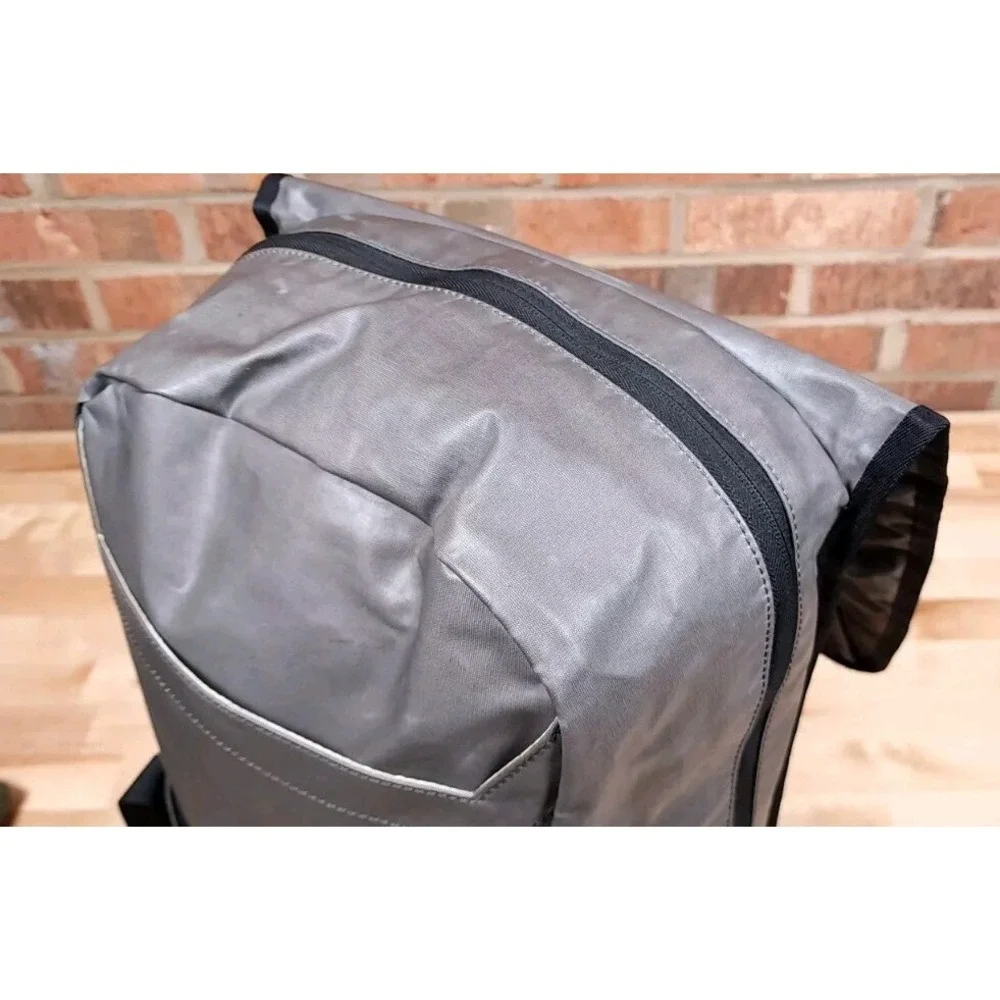 Mountain Khakis MK Flap Over Backpack Travel Laptop Bag Travel Gray